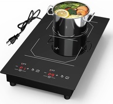 Double Induction Cooktop, 2300W 2 Burners Induction Cooktop 12 Inch, 110V Electr - £217.12 GBP