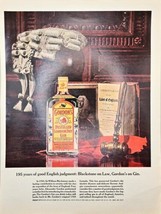 GORDON&#39;S DISTILLED LONDON DRY GIN - 195 years -1964 Vintage Print Ad - $10.98