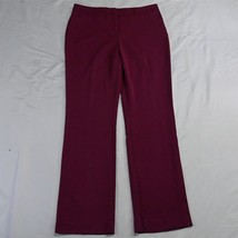 NEW Maurices 9 / 10 Maroon Red Slim Boot Cut Womens Stretch Dress Pants - £11.78 GBP