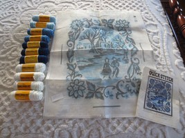 1979 Bernat Quick Stitch Winter Cameo TO8561 Needlepoint Kit - 20" X 26" - $25.00