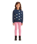 Andy &amp; Evan Girls Boys Sweater Leggings Pink Blue Multicolor Hearts 2-Piece - $59.94 CAD