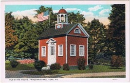 Postcard Old State House Farquhar Park York Pennsylvania - £3.81 GBP