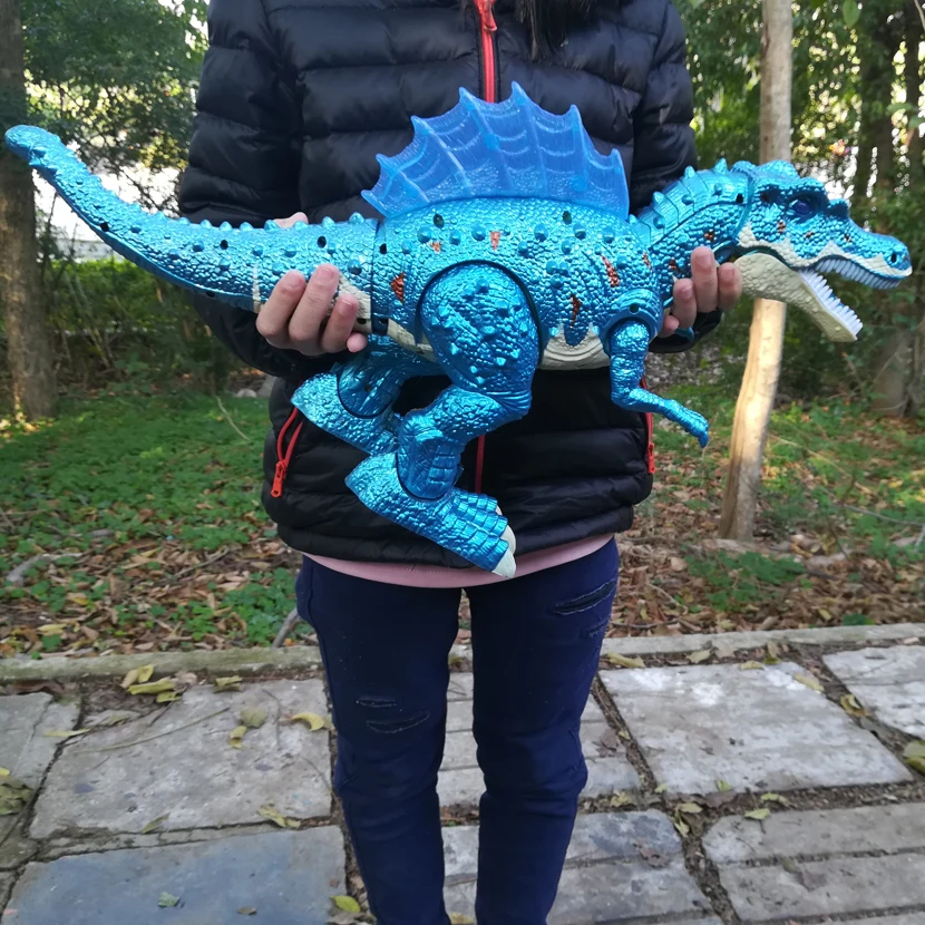 Large Electric Dinosaur Toy Jurassic Park World Walking Dinosaur Robot With LED - £25.14 GBP