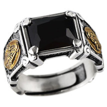 Retro 925 Silver Ring Band Opened Fashion Adjustable Punk Gothic Fingers Jewelry - £23.96 GBP