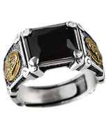 Retro 925 Silver Ring Band Opened Fashion Adjustable Punk Gothic Fingers... - $29.99