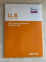 LL.B The University Of Law CE2 Learning Materials Criminal Law 2020/2021... - £3.91 GBP