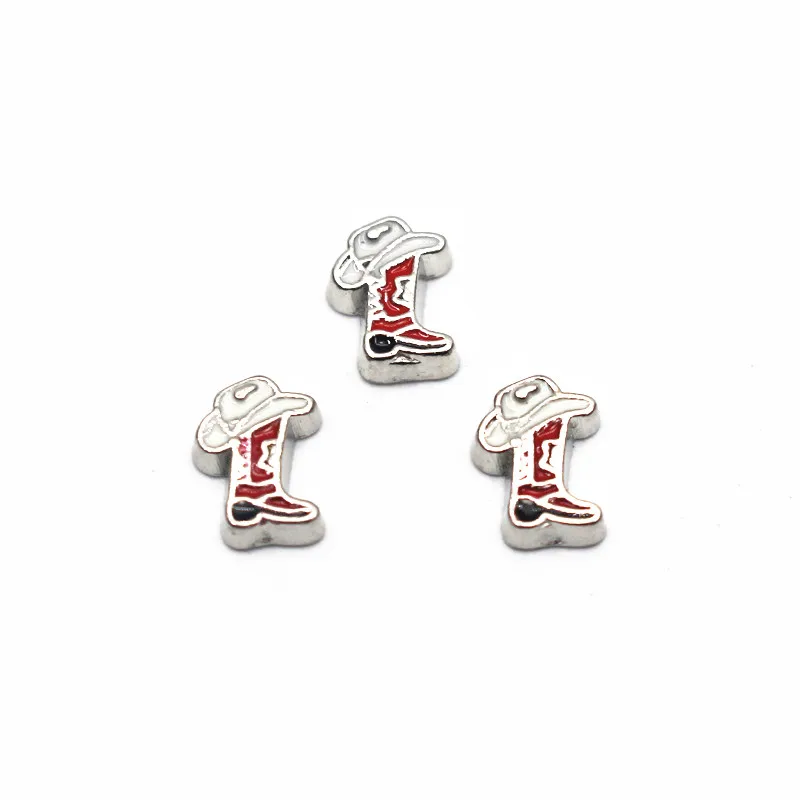 10pcs/lot Alloy Enamel boy Boot Floating Charms For Living Gl Memory Floating Lo - £48.88 GBP