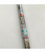 Gift wrap wrapping paper blue with cute window shopping graphics NOS - $365.07 MXN