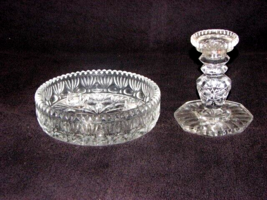 Princess House Crystal 3 Lite Taper Or Floating Candle Holder Crystal And 3&quot; Cut - £21.36 GBP