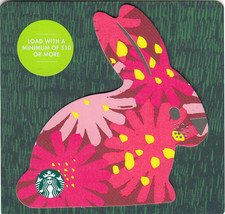 Starbucks 2020 Easter Red Bunny Collectible Gift Card New No Value - £2.35 GBP