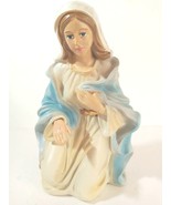 8.25&quot; Mary Blessed Mother NATIVITY Hand painted resin Christmas Jesus Wh... - $17.42 CAD