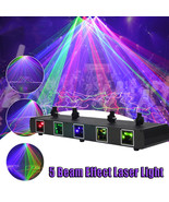 5 Lens 5 Beam Rgbyc Dj Laser Stage Light Disco Show Dmx Projector Party ... - £184.94 GBP