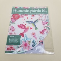 Hummingbirds Card KIT ONLY The World Of Cross Stitching Magazine - $11.87