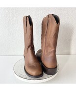 NEW Lane Mens Cowboy Boots Sz 11 Brown Leather Western Blunt Toe Leather... - $237.60
