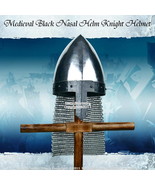 Medieval Norman Nasal Spangehelm Crusader Knight Steel Helmet with Chain... - £52.39 GBP
