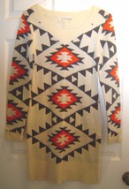 Women&#39;s Size M I&#39;m In Love With Derek Sweater Dress Geometric  NWOT - £21.54 GBP