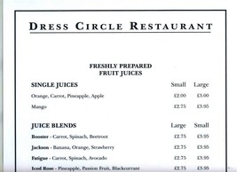 Dress Circle Restaurant Menu Harrods Knightsbridge London England - $27.70