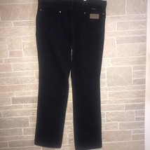 Men’s Black Wrangler straight leg jeans inseam 34 size 38 - £15.57 GBP