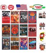 Set of 12 Vintage Rock Band Posters - 7.8x11.8 Retro Wall Art for Music ... - $700.34 MXN