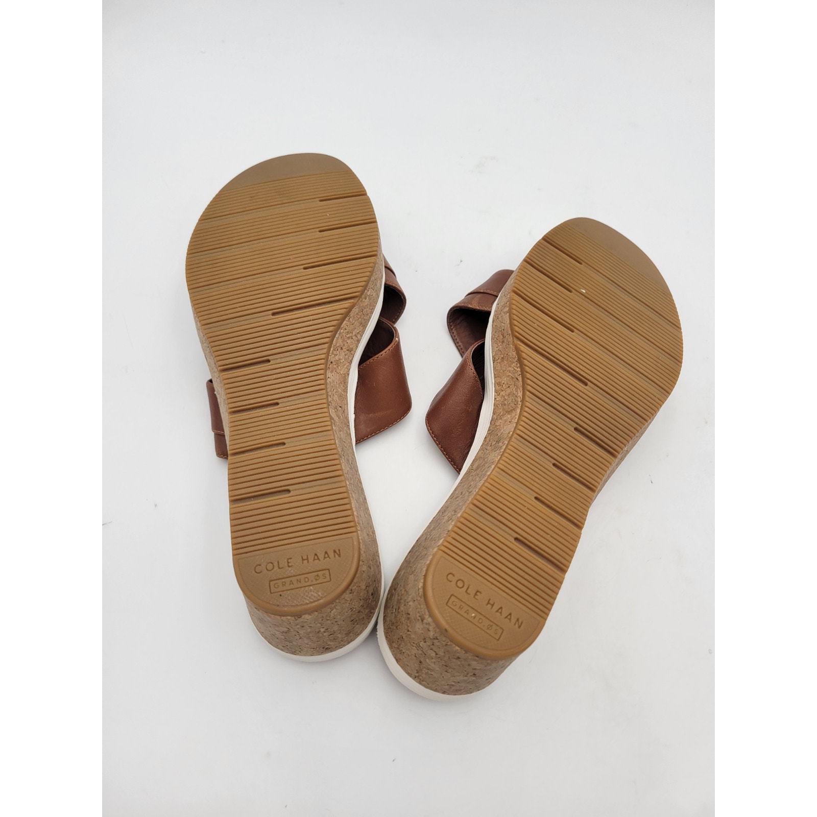 Cole Haan Briella Grand OS Brown Sandal Wedge Slide SZ 8 B Item image 11