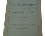 New York Estado Museo Boletín Puede 1887 Charles Picotear Estado Botany ... - £34.30 GBP