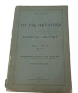 New York Estado Museo Boletín Puede 1887 Charles Picotear Estado Botany ... - £34.32 GBP