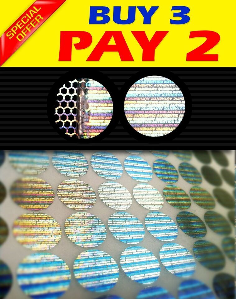 81 HOLOGRAM TAMPER PROOF SECURITY WARRANTY STICKER LABEL VOID SEAL Ø 0.5... - $5.45