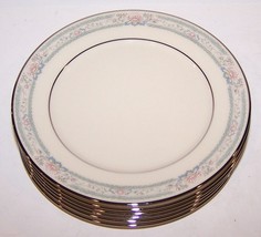 LOVELY SET OF 6 LENOX CHINA CHARLESTON PLATINUM RIM 6 3/8&quot; BREAD &amp; BUTTE... - $42.56
