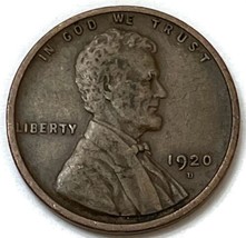 1920 D US Wheat Cent Coin Denver Mint XF - $13.86