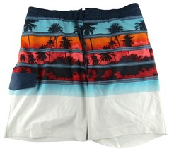 Sonoma Board Shorts Mens XL Surf Swim Trunks Hawaiian Sunset with Palm Trees - £12.24 GBP
