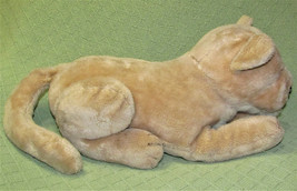 16&quot; VINTAGE  LIBBY LION PLUSH MIGHTY STAR STUFFED ANIMALLAYING DOWN TAN ... - $24.57