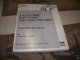 1991 Dodge Ram 50 Powertrain Diagnostic Procedure Manual OEM Factory - £7.90 GBP