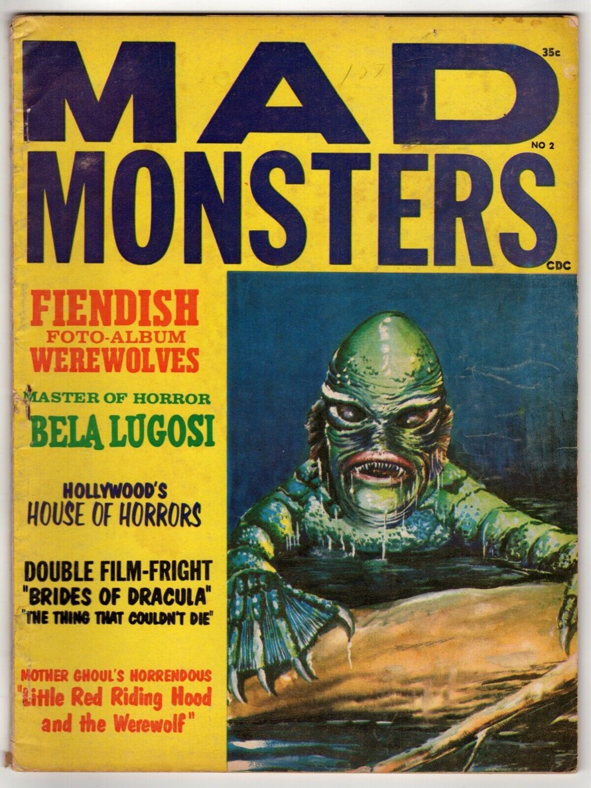 *MAD MONSTERS #2 (1961) Lugosi, Werewolves, Brides of Dracula, Mexican M... - $95.00