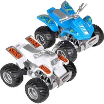 Land &amp; Sea Friction Atv Set, Set Of 2, Push N Go Toy Cars With Fun Designs, Cool - £24.11 GBP