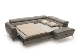Leather Sectional Sofa Bed with Storage Living Roo - £3,986.79 GBP