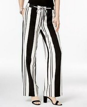 INC Womens Plus Striped Tie Front Wide Leg Pants, Size 16 - $19.80