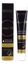 REVUELE ARGAN OIL Hand &amp; Nail Cream-Serum Cell Regeneration Oxygen Infus... - £4.47 GBP