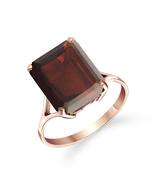 Galaxy Gold GG 14K Solid Rose Gold Natural Garnet Octagon Solitaire Ring... - $1,031.72