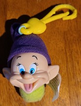 McDonald&#39;s Happy Meal Toy Keychain Snow White Seven Dwarfs Dopey #2, CLE... - $8.40