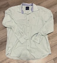 Tommy Bahama Green Checkered Long Sleeve Button Down Shirt Size Large - $17.41