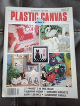 Feb 1991 Leisure Arts Plastic Canvas Corner Magazine 27 Projects Vintage... - £11.20 GBP