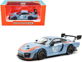 2018 Porsche 935/19 #70 Light Blue w Orange Accents 1/64 Diecast Car Min... - $41.33