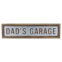 Cheungs Decorative Galvanized and Wooden "Dad's Garage" Wall Sign - $82.10