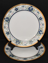 Antique Nippon Porcelain Dinner Plates 10.5&quot; Hand Painted Floral Plates ... - £39.16 GBP