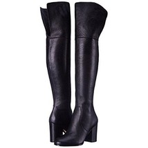 VIA SPIGA Beline Boots Black Leather Over The Knee Block Heel 6.5 NEW $5... - £230.93 GBP