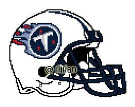 Nfl ~ Tennessee Titans Helmet Cross Stitch Pattern - £3.10 GBP