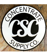 CSC Concentrate Supply Co. Tin Sign-Embossed Metal-Marijuana Industry Swag - $51.31 CAD