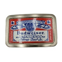 Budweiser Beer Belt Buckle Metal Fisher USA - £24.22 GBP