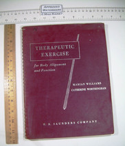 Marian Williams 1962 Therapeutic Exercise Body Alignment &amp; Function yoga... - £42.30 GBP