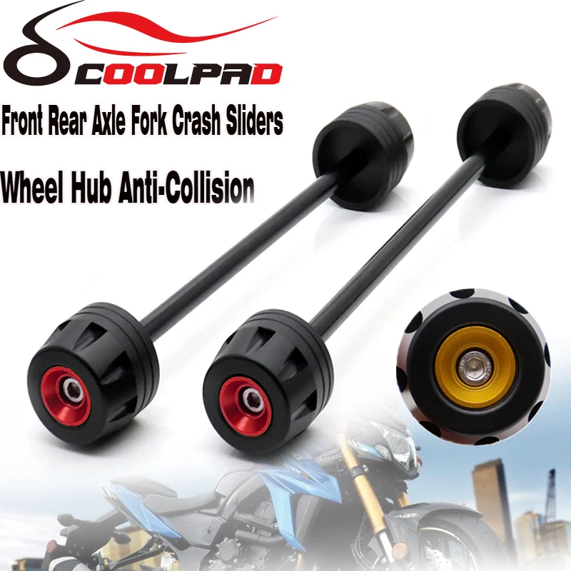 Front Rear Axle k Crash Sliders   GSX-R 600/750 2004-2022 GSXR600 GSXR750 Motorc - $337.01